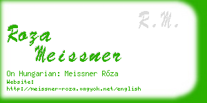 roza meissner business card